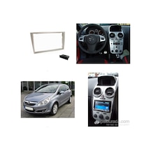 Opel Astra Corsa Tigra Zafira Teyp Çerçevesi Gri Renk Cepli Opel Astra Corsa Tigra Zafira Teyp Çerçevesi Gri Renk Cepli