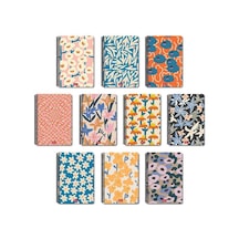 Papirüs Tuval 16x23cm Spiralli Sert Kapak100 Yaprak Kareli Defter Standart