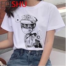 Noıssey Kırmızı Etiket Unisex Japon Animesi Hanako Kun T-shirt Mod79 17026 Beyaz