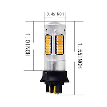 Volkswagen Golf 7 Gündüz Led Ampül Amber Renk Pw24W Turuncu Led