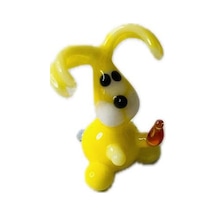 El Yapımı Mini Murano Cam Tavşan Biblo A149-04