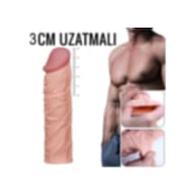 Hızlı Express Lovetoy X-Tender 3 CM Dolgulu Realistik Uzatmalı Penis Kılıfı