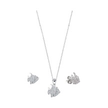 Oya Silver Minimal Zirkon Taşlı Balık Gümüş Kolye Ve Küpe Seti Oysy267 Oya Silver Minimal Zirkon Taşlı Balık Gümüş Kolye Ve Küpe Seti Oysy267