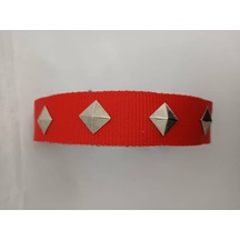 Kozaklı 10467 Süslü Köpek Tasması Turuncu 70 x 4 CM Turuncu