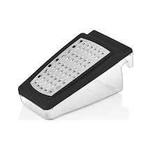 2 Bıçaklı Hazneli Rende Qlux İdeas Bpa İçermez Paslanmaz Çelik Rende L-00669 Siyah Çelik Diğer