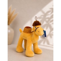 Sevimli Peluş Deve Oyuncak 30x30 Cm Yumuşacık Dost Sarı