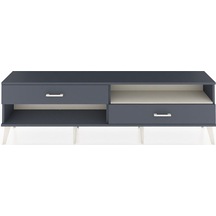 Arges Tv Ünitesi Tek Raflı 2 Çekmeceli 176x30x51 Antrasit-aytaşı/antrasit Aytası/antrasıt