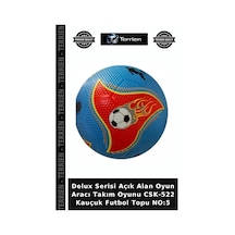 Delux Serisi Açık Alan Oyun Aracı Takım Oyunu Csk-522 Kauçuk Futbol Topu No:5 Çok Renkli
