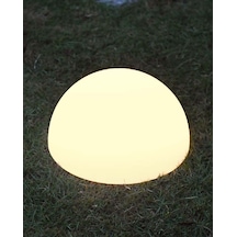 Orbis Solar Yuvarlak Bahçe Lambası - 30 Cm Beyaz