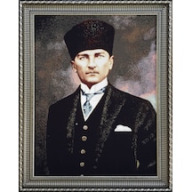 Figüratif Seri-02 Dokuma Goblen Kumaş-Atatürk Portresi2