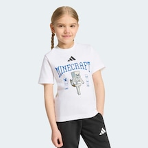 Adidas Minecraft Çocuk Beyaz Tişört Kh3196