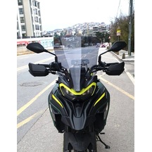 Motocam Benelli Trk 702 X Ön Cam 2024-2026 Model 51cm Füme Renkli 4mm Tasarımlı