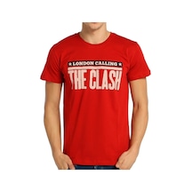 Bant Giyim - The Clash Kırmızı Erkek T-Shirt Tişört