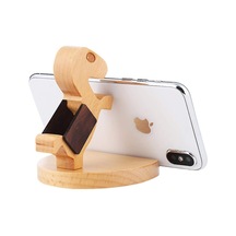 Ahşap Cep Telefonu Tutucu Şarj Standı