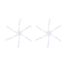 Srfn Ticaret Xiaomi Mi Robot 2c Uyumlu 6 Kollu Yan Fırça - 2 Adet Beyaz