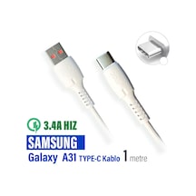Samsung A31 Şarj Kablosu Type-c Hızlı Şarj Uyumlu 3.4a
