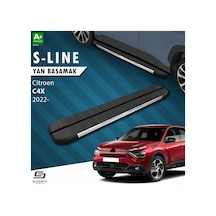 S-dizayn Citroen C4 X S-line Krom Yan Basamak 183 Cm 2022 Üzeri A+ Kalite