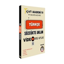 Tasarı Dgs Türkçe Sözcükte Anlam Video Ders Notları