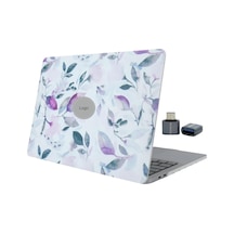 Macbook Air M1 Kılıfı A2337 A2179 A1932 Uyumlu 13.3 İnç Çiçek Desenli Hard Case Sert Kapak Mat Uv Baskılı İnce Hafif Macbook Air Kılıfı Beyaz Belirtilmemiş