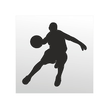 Folyo Sticker Basketbol 200cm Uzunluk Siyah