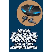 Mikrofonlu Bluetooth Oyuncu Kulaklığı Işıklı