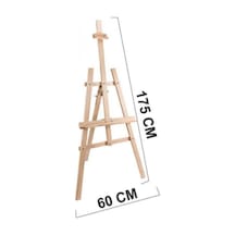 Şövale Ayaklı Ayarlanabilir Resim Şövalesi 175 Cm 1. Sınıf Çam Tüm Tuval Boyutları Için Tt00110