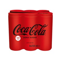 Coca Cola Sekersız Kutu 6 250 Ml