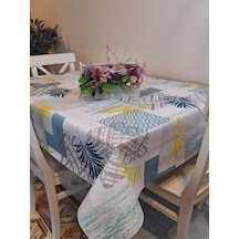 Elyaflı Pvc Masa Örtüsü Modern, Dayanıklı, Silinebilir Ve Şık Görünüm Fnt8193 Mavi