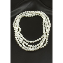 Depomıx 8 Mm İnci Kolye 190 CM-beyaz Çok renkli