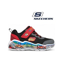 Skechers Play Scene 407312n-bkrd Ortopedik Çocuk Spor Ayakkabı siyah
