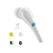 Springsun Ev Elektrikli Temizlik Fırçası Ipx7 Su Geçirmez 5 Fırça Başlı 800mah Pilli Çamaşır, Bulaşık, Araç Temizliği İçin Hızlı Ve Kolay