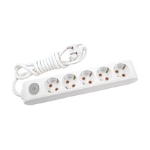 Viko 5'li Anahtarlı Priz 3x1,5 mm Uzatma Beyaz 6 MT