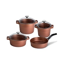 Granit Master 7 Prçgold Rose Set Tencere20+24/k.yarık26/tava26 Çok Renkli