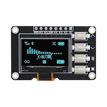 0.96" 128x64 4 Pin Butonlu Oled Grafik Lcd Ekran I2c Ssd1315 Mavi