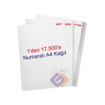 1 Den 17500 E Numaralı A4 Fotokopi Kağıdı