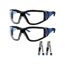 Willowhaven Safetree 2 Adet Transparent Anti Fog Çizilmeye Dayanıklı Güvenlik Gözlüğü Uv Korumalı Ayarlanabilir Kayış