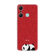 Infınıx Hot 20 Kılıf Resimli Desenli Silikon Platinium Series Sleeping Panda 1810