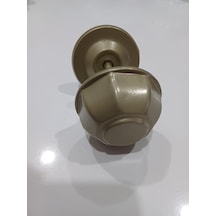 Kapı Topuzu/babası Sekizgen Metal Fırın Boyalı Nikel Saten Renk Kaliteli 7.5 Cm