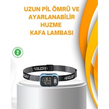 Sepetopia Su Geçirmez Led Kafa Lambası 53 Çalışma Modu Güç Ekranlı
