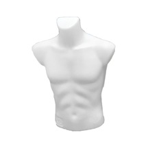 Plastik Erkek Tors Mankeni Beyaz