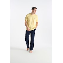 U.S. Polo Assn. Lisanslı Erkek Sarı Pijama Takım 19039