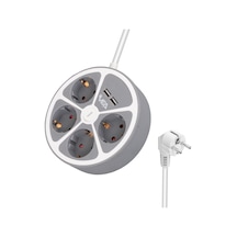 4lü 2 Usbli Anahtarlı 1.5 Metre Grup Priz Ve-g604yu 3