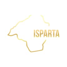 Isparta Harita Araba Sticker 17x17 Cm Gold