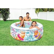 Parsavm 58480 Şefaf Deniz Desenli 3 Bölmeli Havuz 152cm Çok Renkli