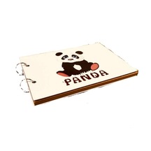 27 x 19 CM 40 Sayfalık Oturan Panda Kendin Yap Fotoğraf Albümü