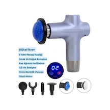 Afm Tech Jy-711 Mor Yeni Nesil Isıtmalı Sıcak Ve Soğuk Özellikli Şarjlı Masaj Tabancası Mor - Açık Yeşil