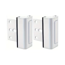 Fochsia 2 Adet Ev Güvenliği Gümüş Renk Kolay Montajlı Alüminyum Kilit Sürgü Mekanizması