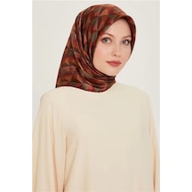 Armine Sura Saf İpek Eşarp 9204d 82 Çok Renkli
