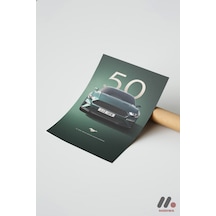 Ford Mustang Bullitt Poster, Çerçevesiz Yüksek Kalite Duvar Afişi - Oto Severlere Özel Hediye