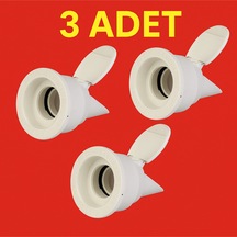 3 Adet Koku Önleyici Çekvalfli Adaptör Contaø50 Lavabo & Evyeler Diğer